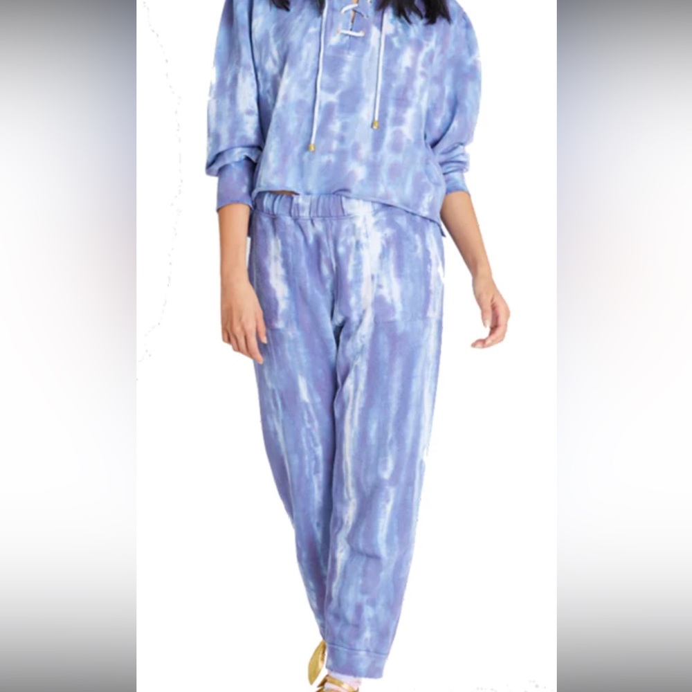 LoveShackFancy Blex Sweatpant in Indigo. Size XS